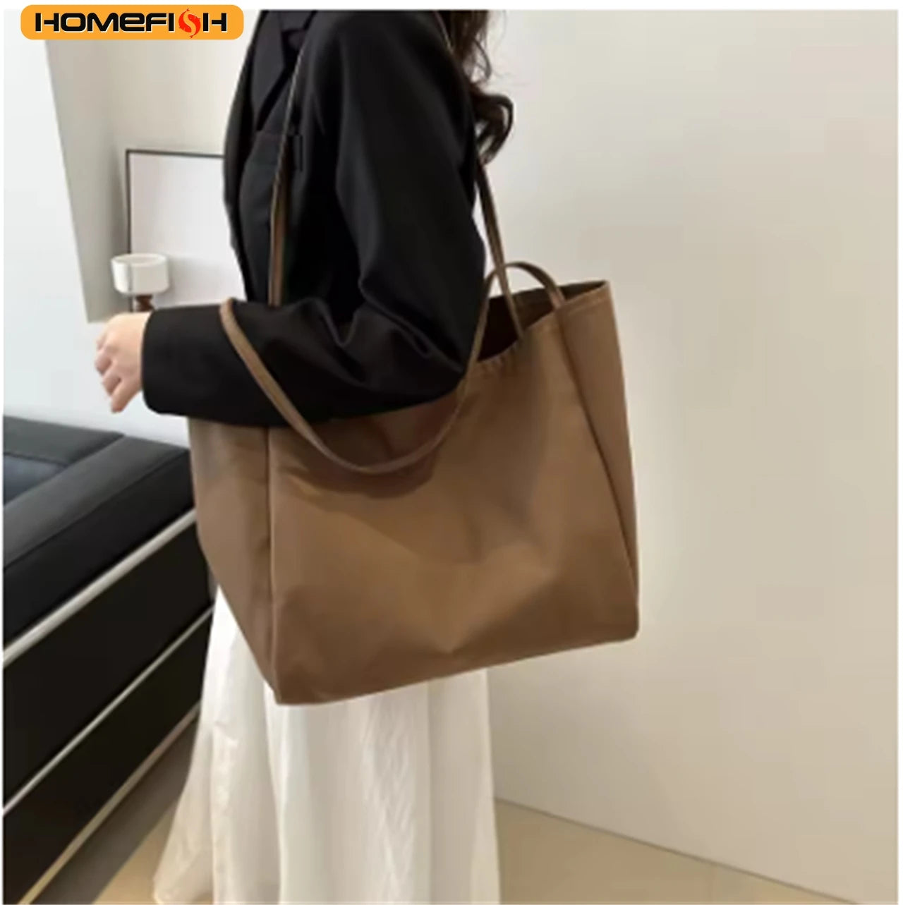 Women's Canvas Tote Bag – Large Shoulder Bag for Daily & Travel