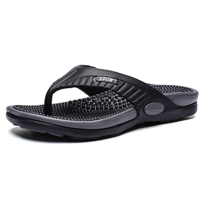 Massage Flip Flops Men Summer Breathable Beach Shoes Sandals Luxury Plus Big Size Slippers 46