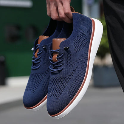 Men's Mesh Knit Sneakers – Lightweight Breathable Casual Shoes