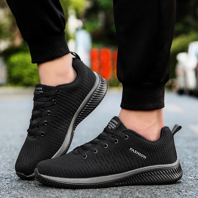 Men's Lightweight Mesh Sneakers – Breathable Running & Walking Shoes