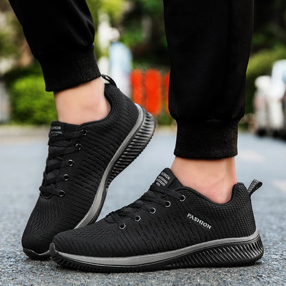 Men's Lightweight Mesh Sneakers – Breathable Running & Walking Shoes
