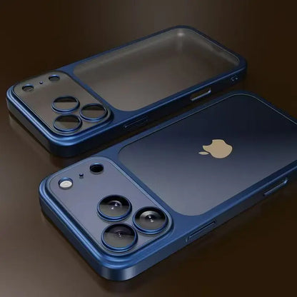 Luxury Plating Color Pc Transparent Phone Case Iphone 17 16 15 14 13 Pro Max Air Lens Protection