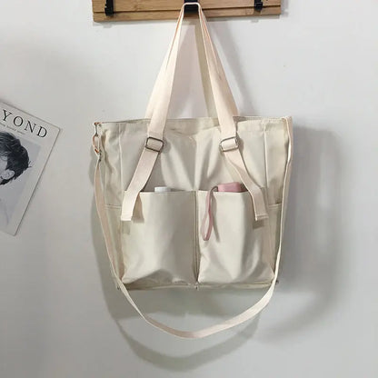 Waterproof Oxford Tote Bag – Large Capacity Women's Shoulder & Crossbody Handbag