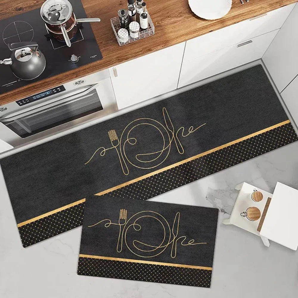 Anti-Slip Kitchen Floor Mat Set – Soft Washable Area Rug for Kitchen, Bedroom & Hallway