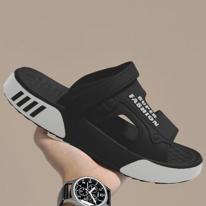 Men Slippers Summer Eva Soft-Soled Platform Slides Sandals Indoor Outdoor Walking Beach Shoes Flip