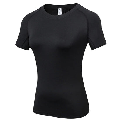 Women's Compression Athletic T-Shirt – Short Sleeve Quick Dry Workout Top
