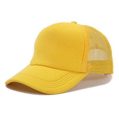 Custom Logo Mesh Trucker Hat – 5-Panel Snapback Baseball Cap for Men & Women
