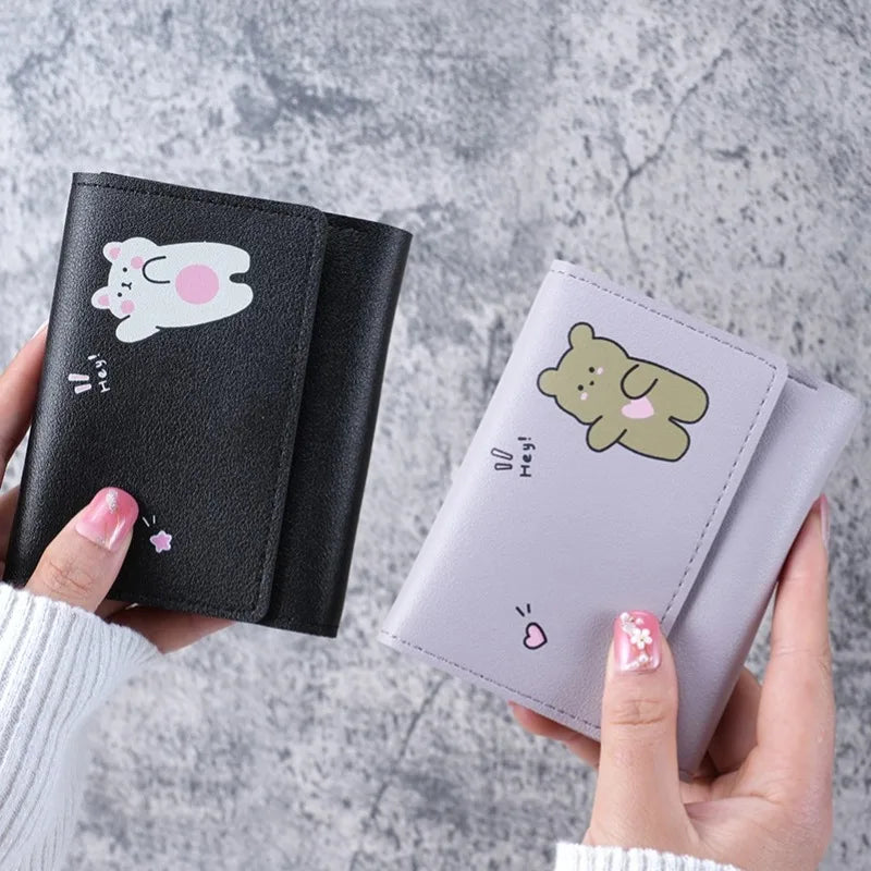 Cute Cartoon Small Wallet for Women – Card Holder Coin Purse