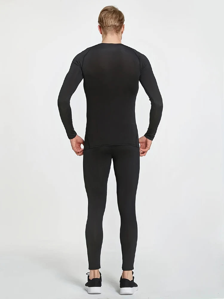 Men's Compression Shirt – Long Sleeve Rashguard for Gym & Sports
