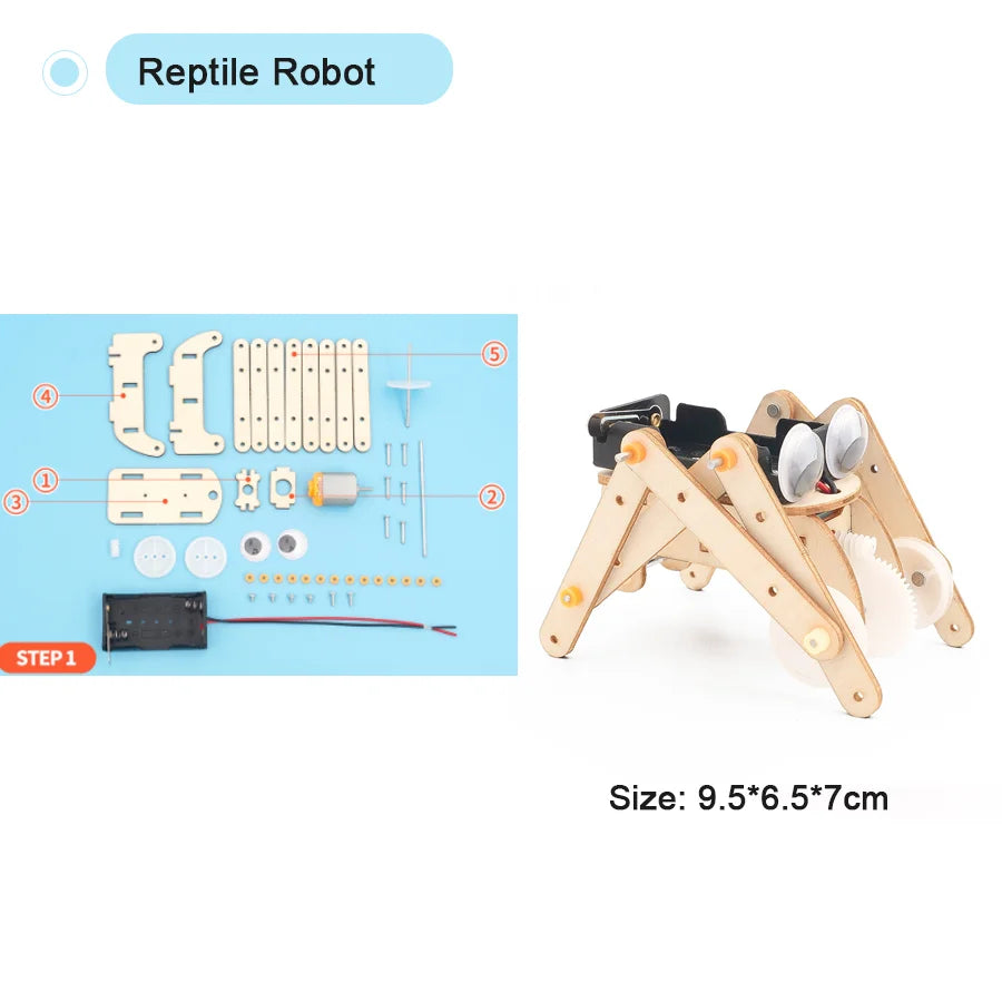 DIY STEM Science Experiment Kit for Kids – Handmade Assembly Model Toy (32 Designs)