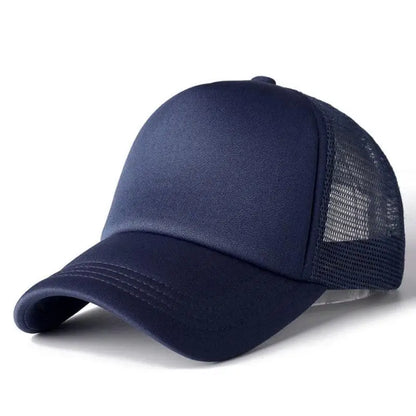 Mesh Trucker Baseball Cap – Adjustable Snapback Hat for Men & Women