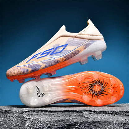 Men's High-Top FG Soccer Cleats – Non-Slip Firm Ground Football Boots