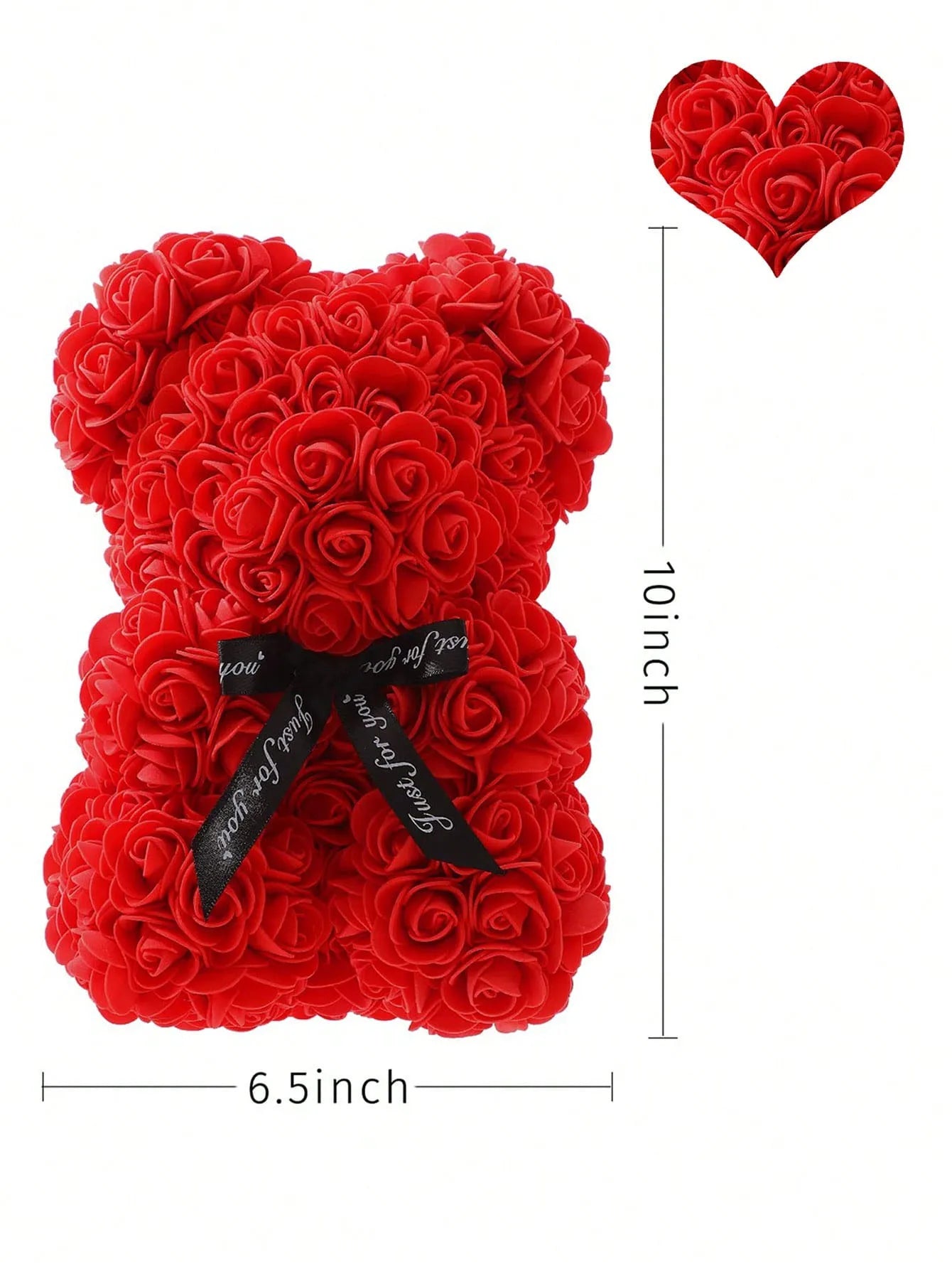 1pc 25m Artificial Flower Eternal Rose Teddy Bear Mom Mother S Day Birthday Valentine Anniversary
