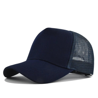 Custom Logo 5-Panel Mesh Trucker Baseball Cap – Men & Women