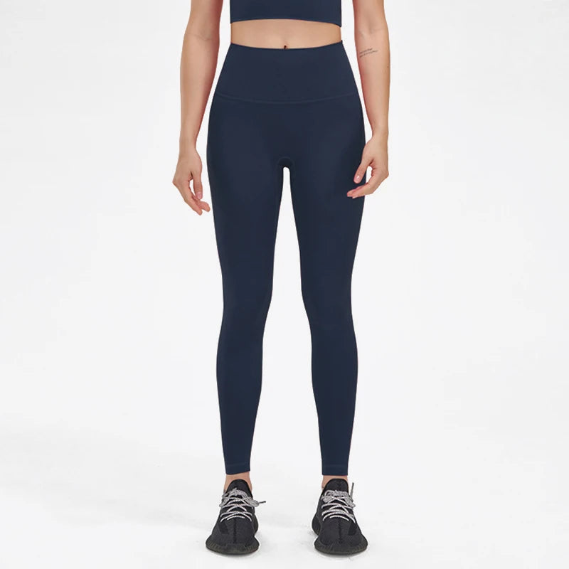 Women's Nylon Yoga Pants – Gym Leggings with Elastic Waist