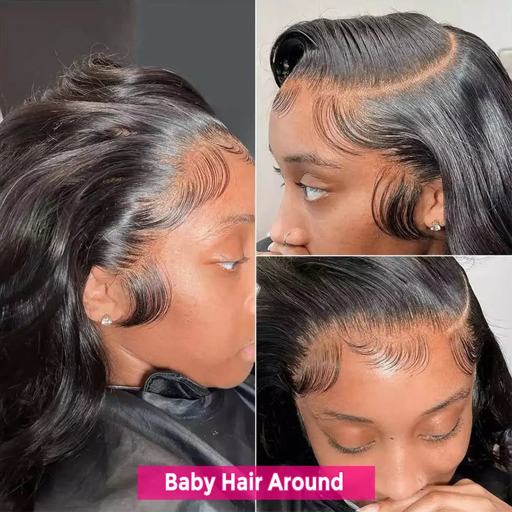Long Straight Human Hair Wig – 13x4 & 13x6 HD Lace Front Glueless 16–42 Inches