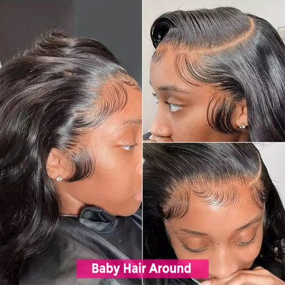 Long Straight Human Hair Wig – 13x4 & 13x6 HD Lace Front Glueless 16–42 Inches