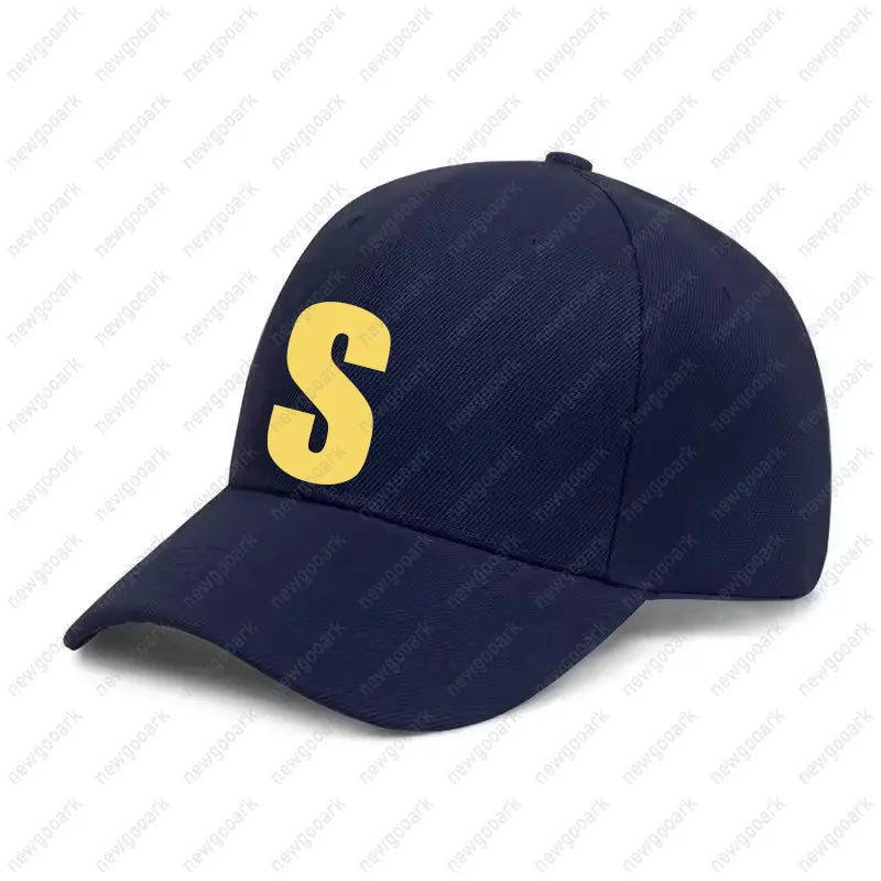Letter Graphic Baseball Cap – Unisex Adjustable Structured Hat
