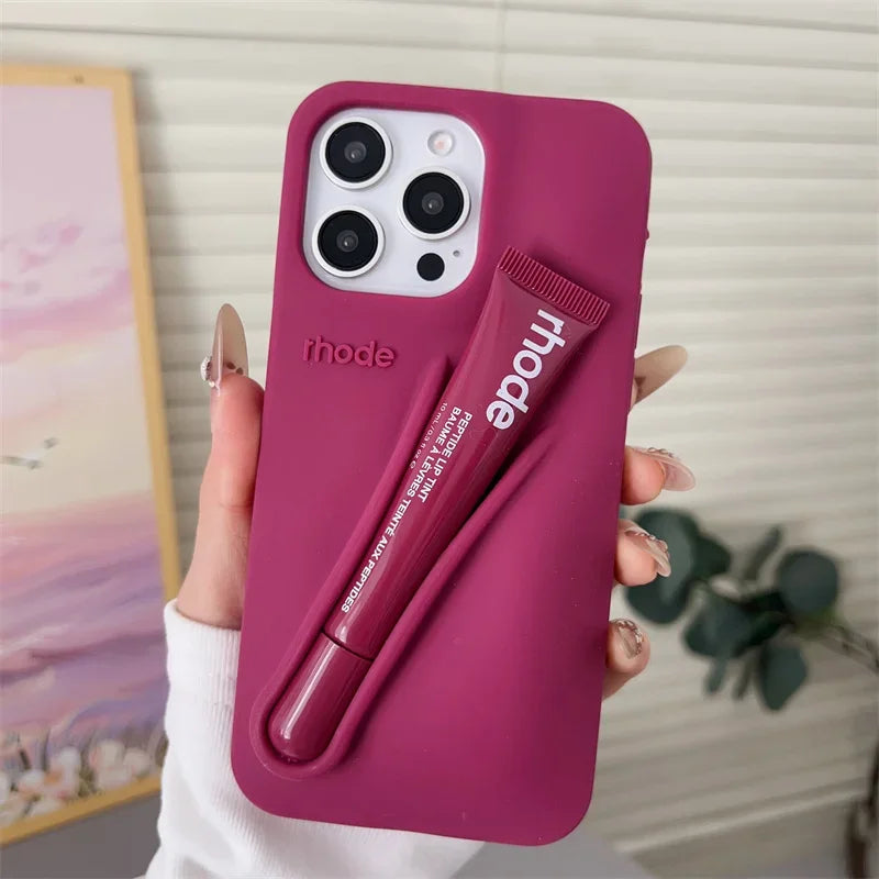 Makeup Brand Lemontini Dopamine Lip Gloss Case Iphone 15 16 17 Promax 12 13 14 Air Pro Max Plus
