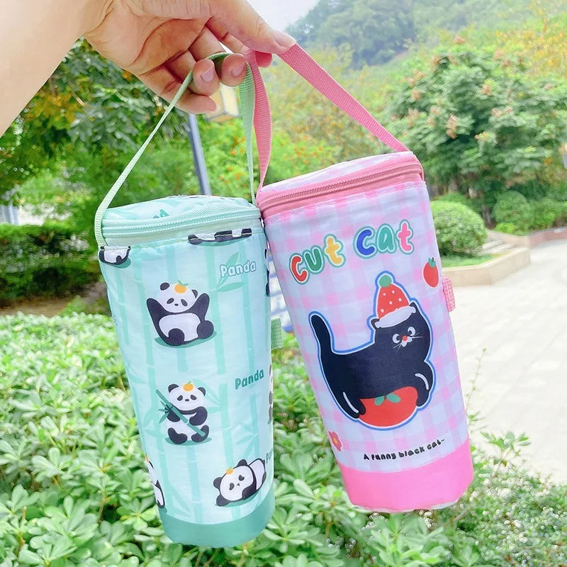 Insulated Cup Carrier Tote Bag – Portable Drink Holder with Handle