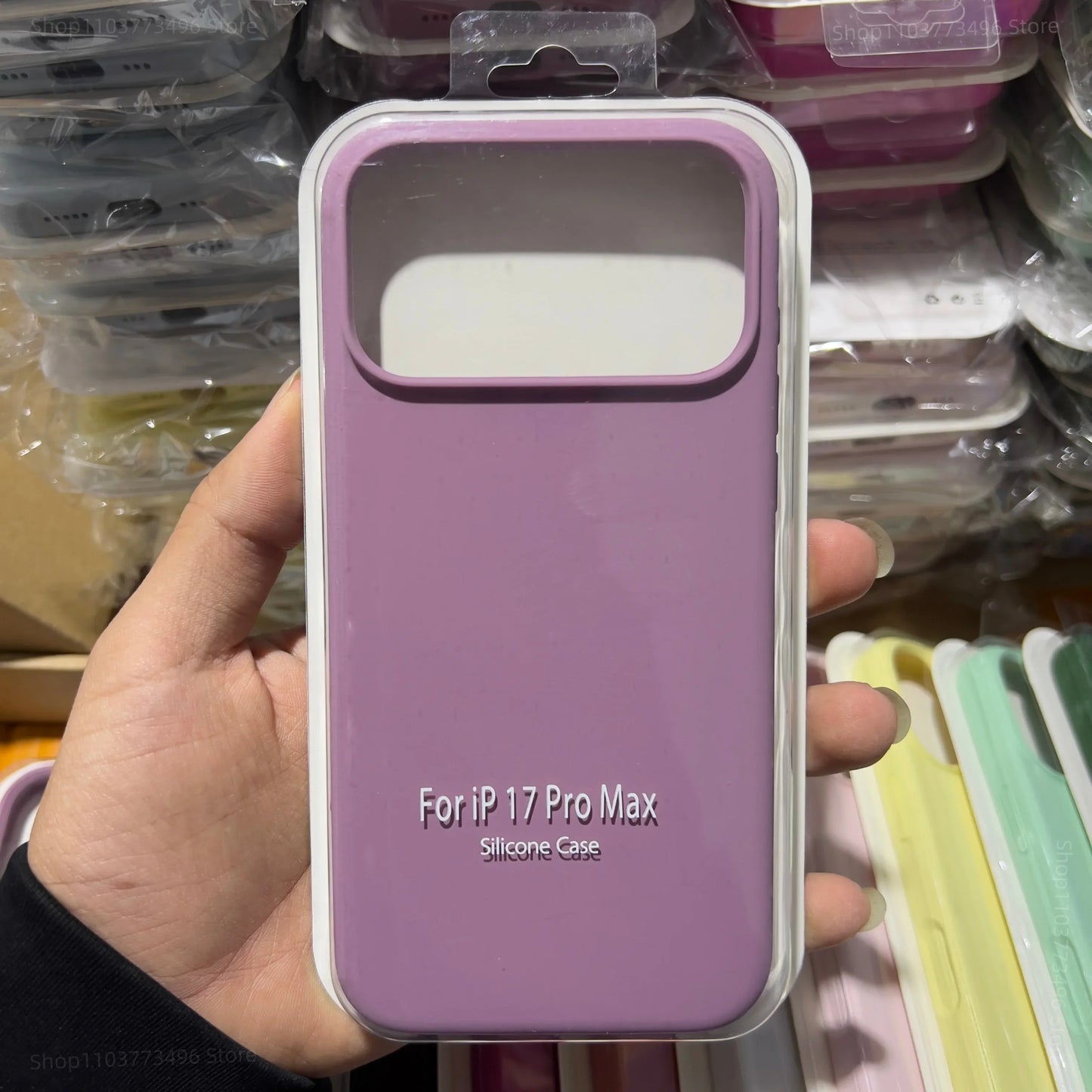Official Liquid Silicone Skin Feel Case Iphone 17air 14 15 16 17 Pro Max Solid Candy Colour Color