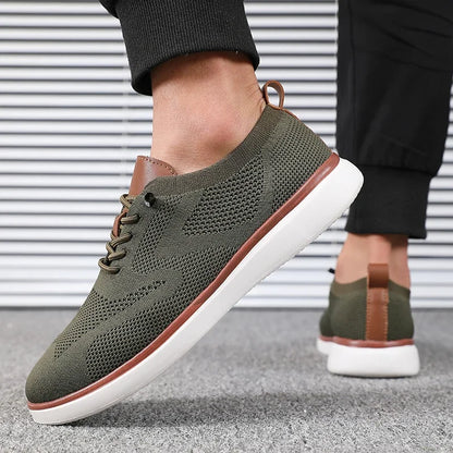Men's Lightweight Knitted Shoes – Comfortable Everyday Walking Sneakers