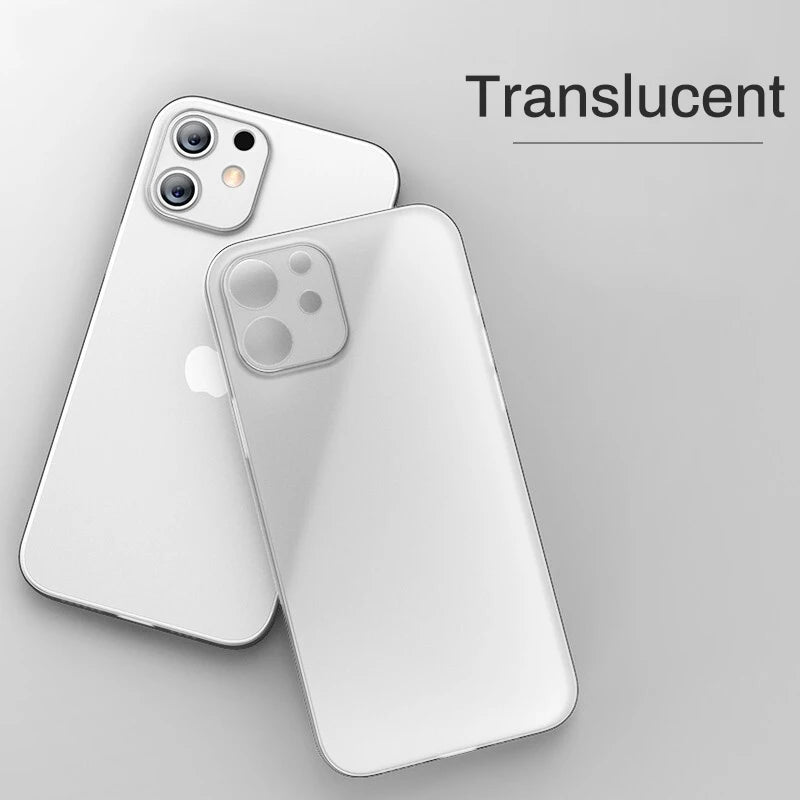 0 2mm Thickness Slim Cover Cases Ultra Thin Matte Phone Pp Case Iphone 11 12 13 14 15 16 17 Air Plus