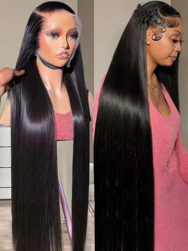 Straight HD Lace Front Wig 200 Density Human Hair 13x4 13x6 5x5 360