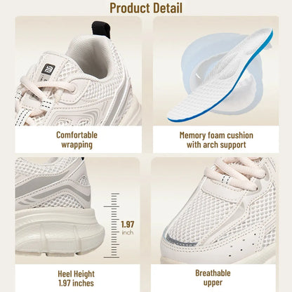 Baasploa Women's Mesh Sneakers – Lightweight Breathable Running Shoes
