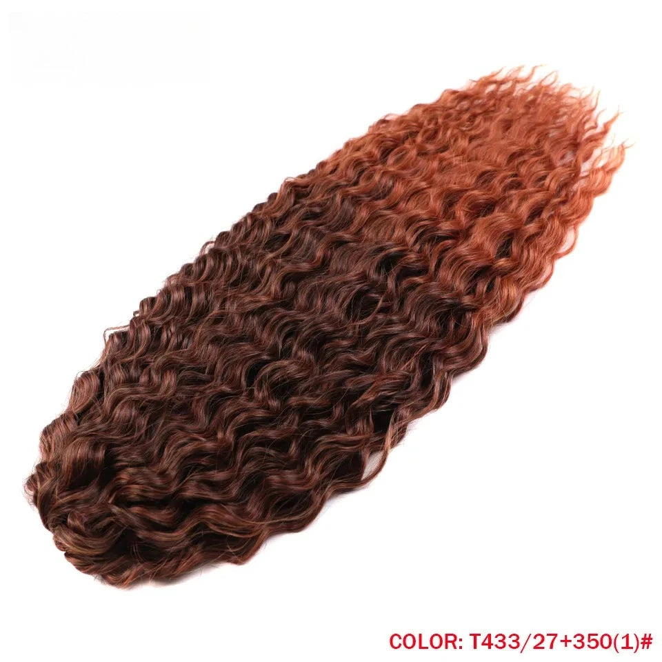 Idol 300g 22 Inch Ariel Curl Hair Water Wave Twist Crochet Synthetic Ombre Rainbow Color Braiding