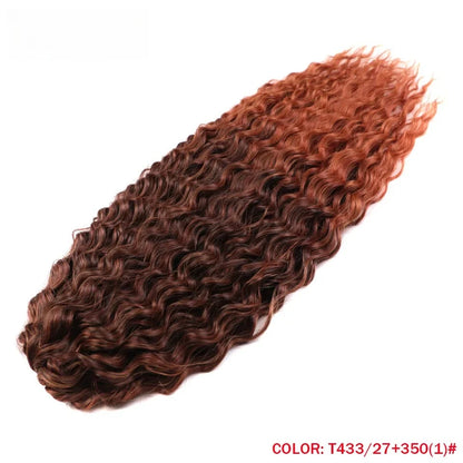 Idol 300g 22 Inch Ariel Curl Hair Water Wave Twist Crochet Synthetic Ombre Rainbow Color Braiding