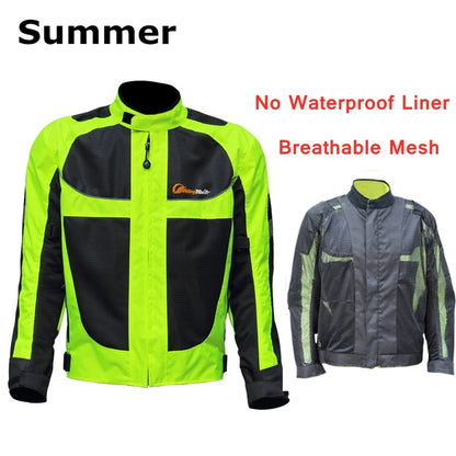 Motorcycle Jacket – Reflective Night-Visible Riding Coat for Men & Women