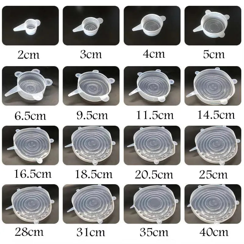Silicone Stretch Lids Universal Food Cover – 16 Sizes