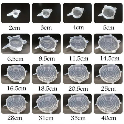 Silicone Stretch Lids Universal Food Cover – 16 Sizes