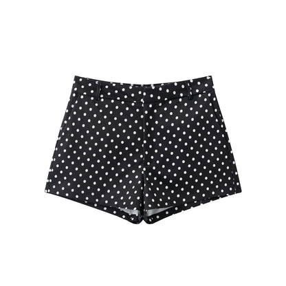 Women's Polka Dot Jacket & Shorts Set