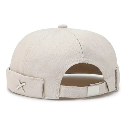 Docker Brimless Beanie Hat – Korean Streetwear Rolled Cap for Men & Women