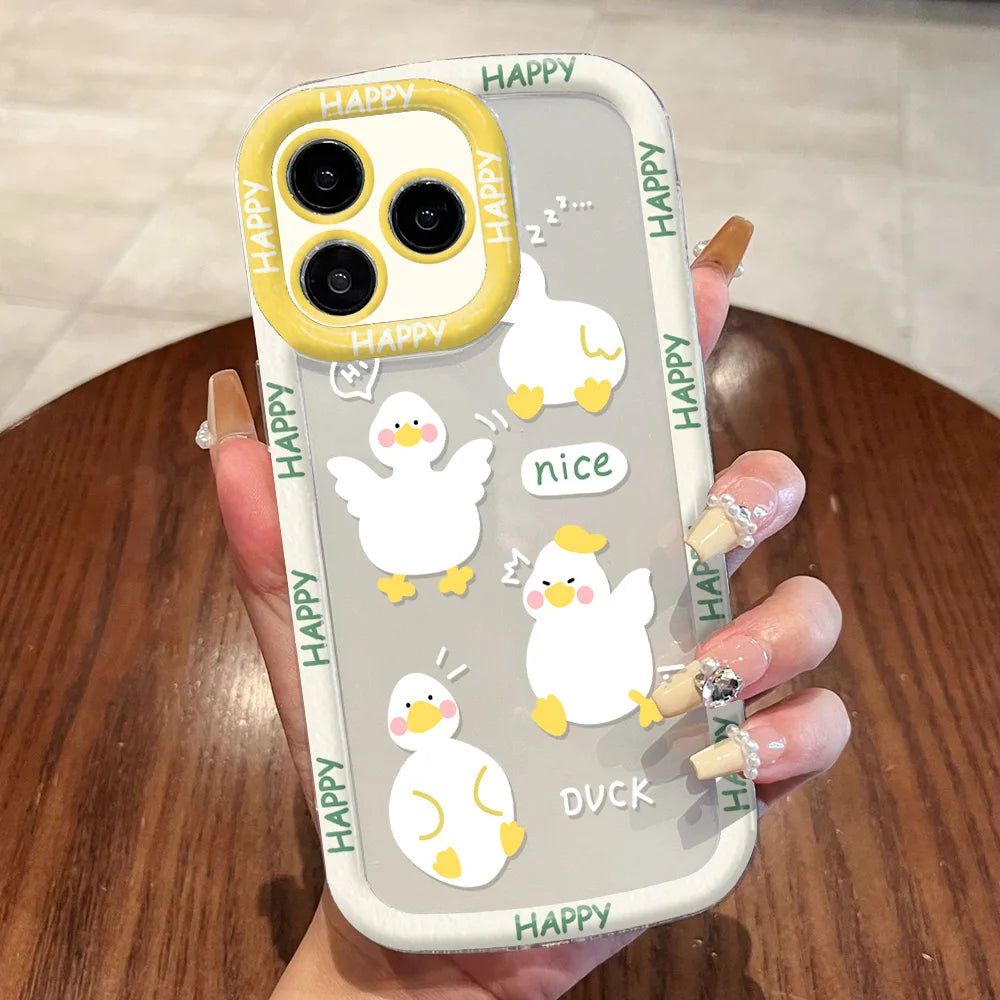 Cut Cat Aninal Phone Case Iphone 15 Funda 16 17 Pro Max 11 13 14 12 7 8 Plus Se 2020 Air 17promax