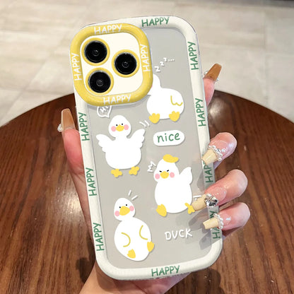Cut Cat Aninal Phone Case Iphone 15 Funda 16 17 Pro Max 11 13 14 12 7 8 Plus Se 2020 Air 17promax