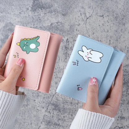 Cute Cartoon Small Wallet for Women – Card Holder Coin Purse