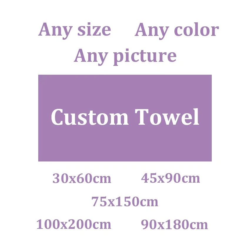 Custom Printed Towel – Any Size, Color & Picture