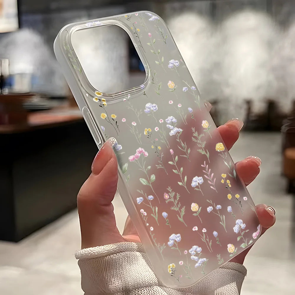 Transparent Matte Cases Iphone 17 16 18 15 Pro Max Case 14 12 11 13 Air Fundas Shockproof Cover Soft