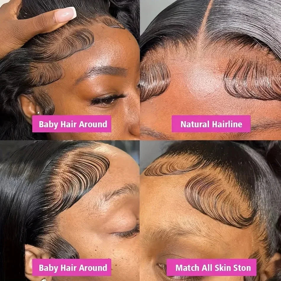 Boby Wave Human Hair Wigs 13x6 Hd Transparent Lace Front Wig 13x4 Women Brazilian Virgin Frontal 250