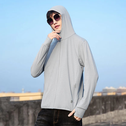 UPF 50+ Sun Protection Hoodie Jacket – Lightweight UV Coat for Men & Women