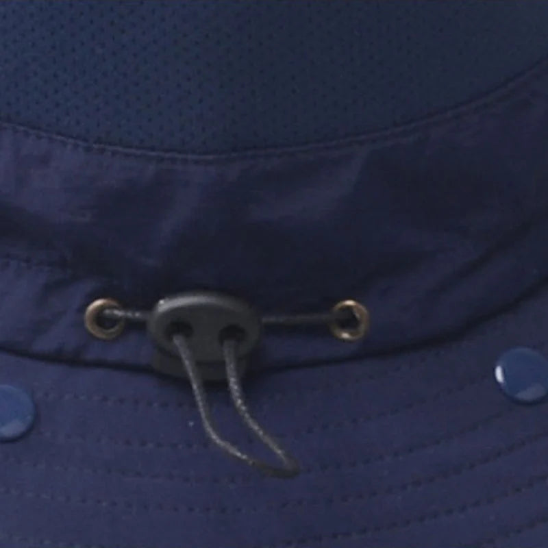 Fishing Sun Hat with Neck Flap – Outdoor UV Protection Wide Brim