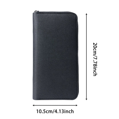 Men's Large Capacity Canvas Zipper Wallet