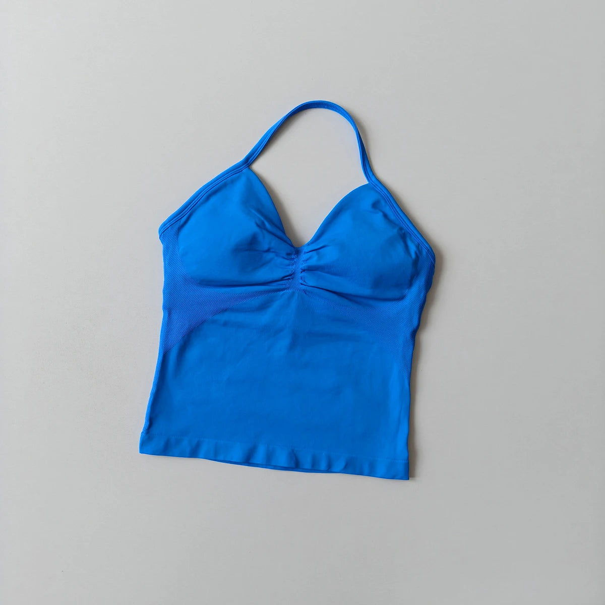 Women's Strappy Backless Crop Top & Scrunch Shorts Set – Gym Yoga Activewear
