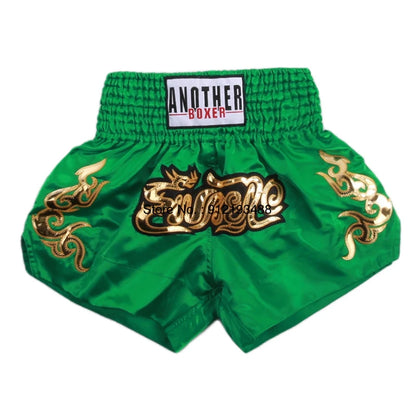 Muay Thai Shorts – Embroidery Kickboxing & Martial Arts Training Pants
