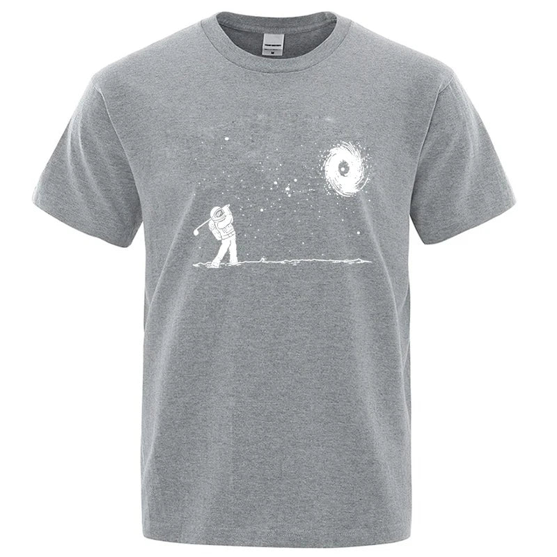 Astronaut Graphic T Shirt Funny Cotton Blend Tee