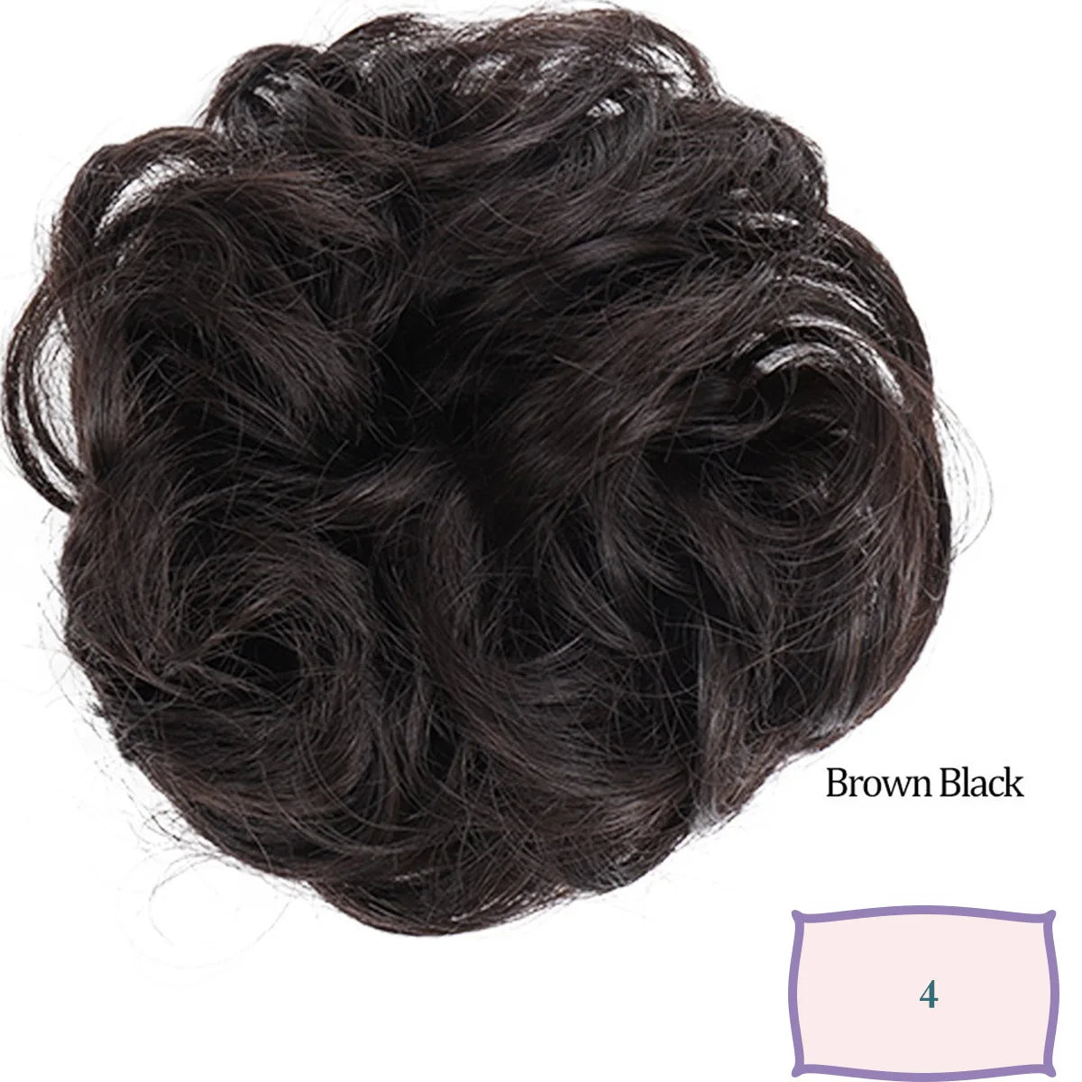 Synthetic Messy Hair Bun Chignon Scrunchies Fake Band Braid Elastic Hairpiece Tail Donut Updo Pieces