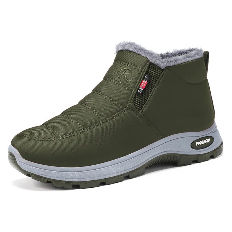 Women's Waterproof Snow Boots – Plush-Lined Warm Ankle Boots